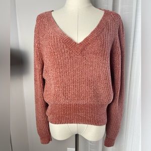 Urban Outfitters Pink V-Neck Sweater